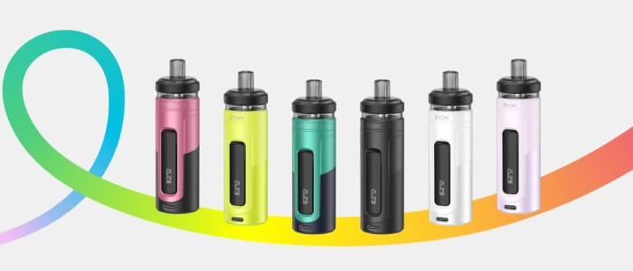 Tous les coloris des pods Zyon Innokin